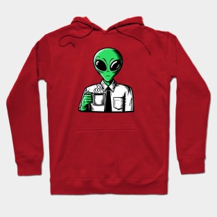 Alien And Coffee - Employee Hoodie